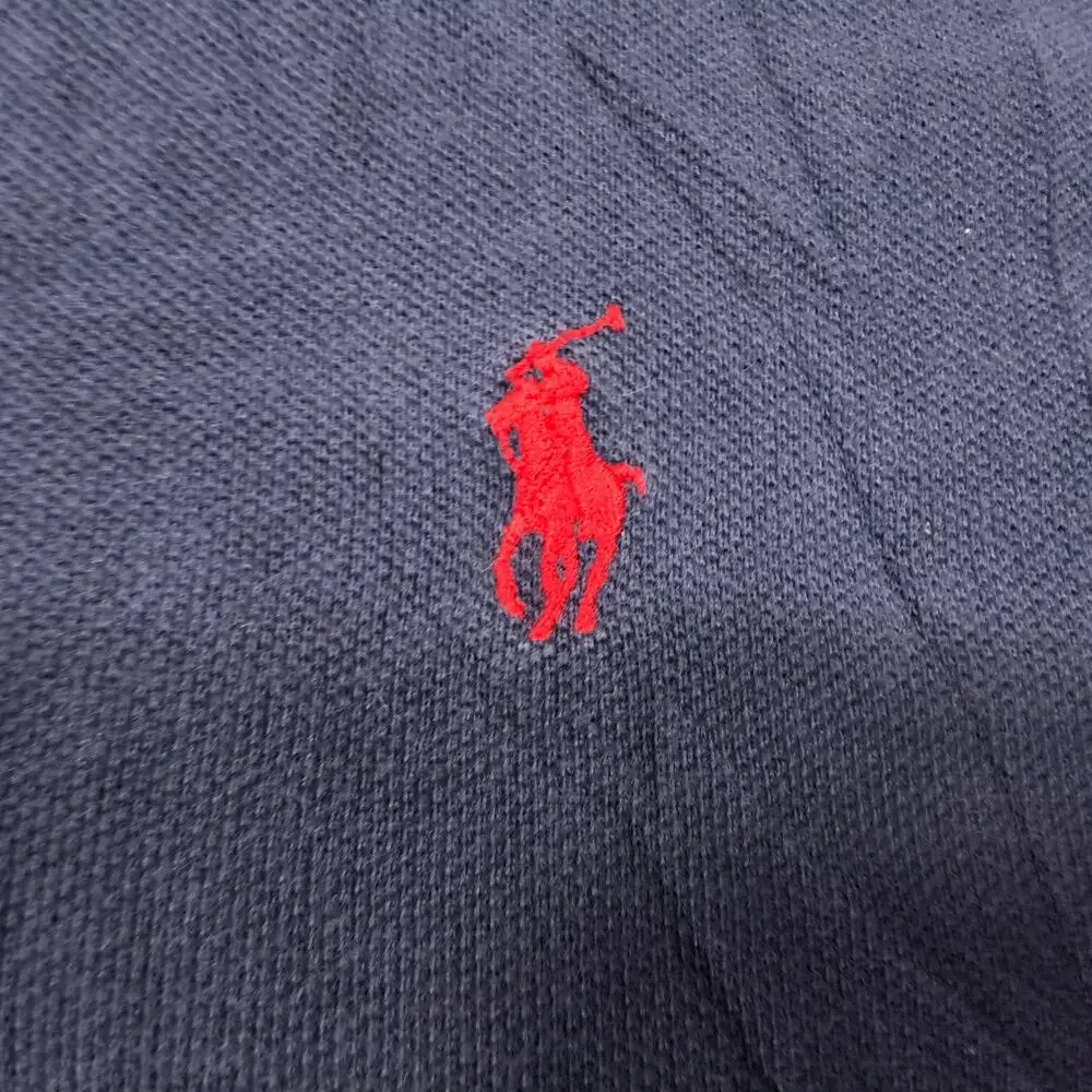 Polo by Ralph Lauren Collared Polo Shirt Mens Size Extra Large XL Navy Red